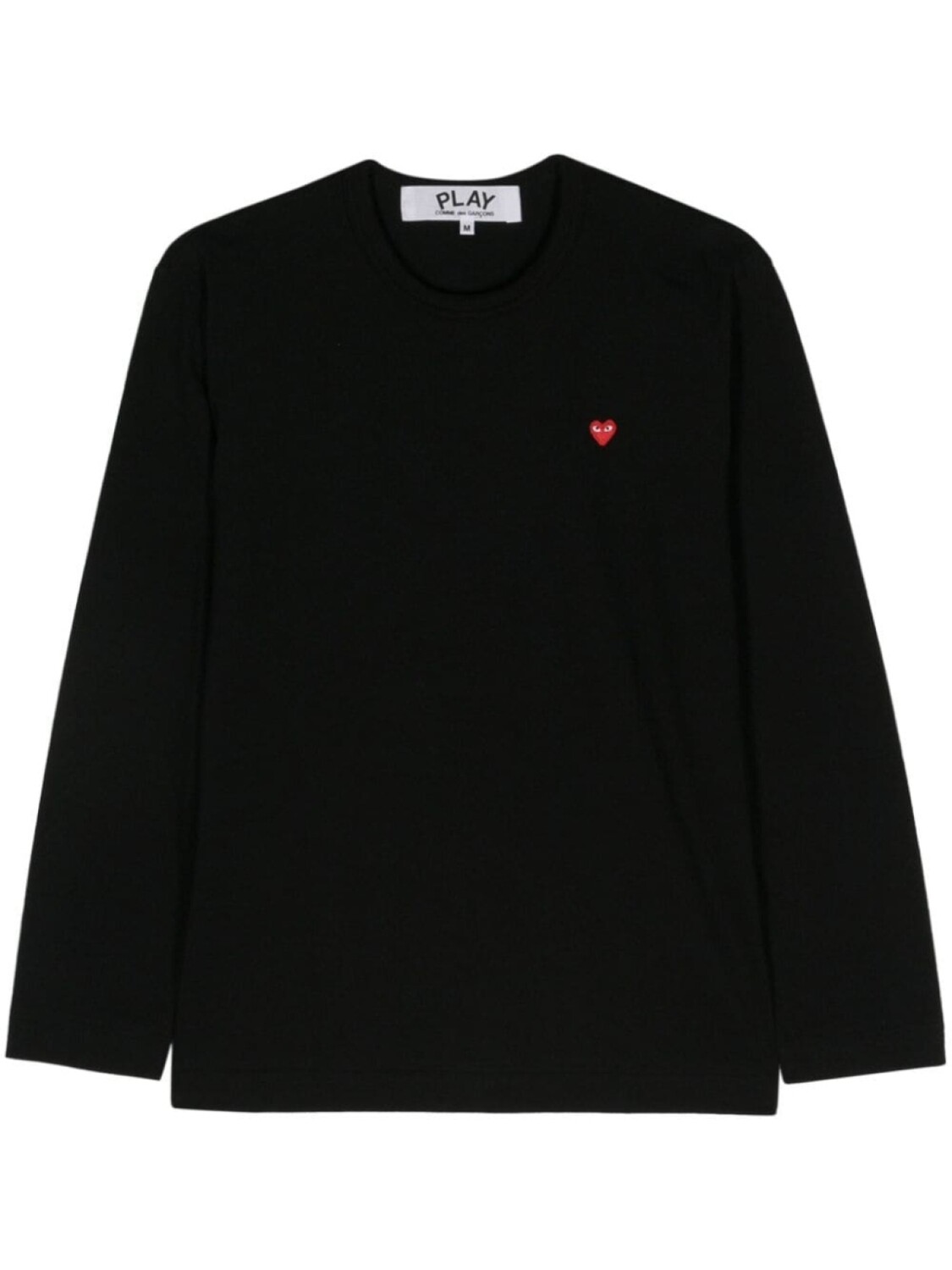 Comme Des Garçons Play футболка с нашивкой, черный